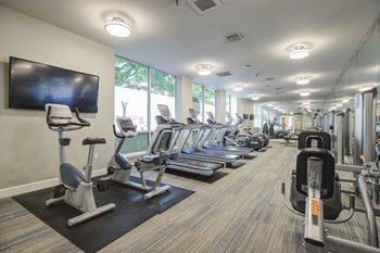24-Hour fitness center with cardio machines
